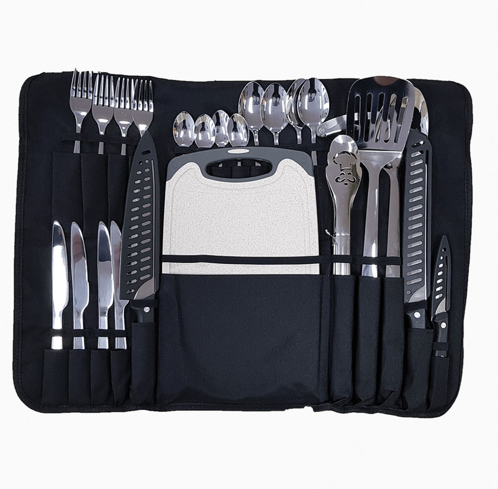 25-piece camp cutlery set by Clearview accessories