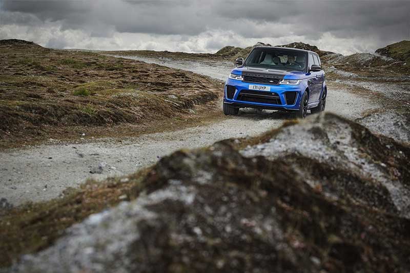 Range Rover Sport SVR riding trails